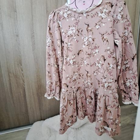 Šaty newbie ružové jelenček, newbie,116