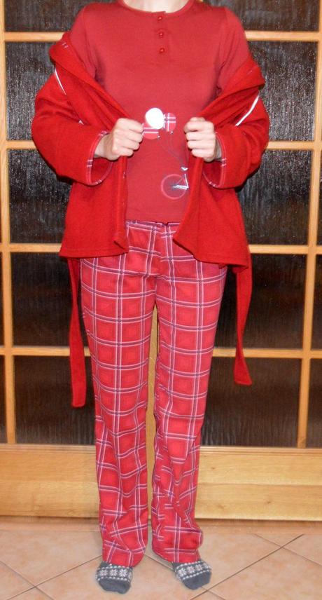 Dámske pyžamko so županom, vienetta secret,l / xl