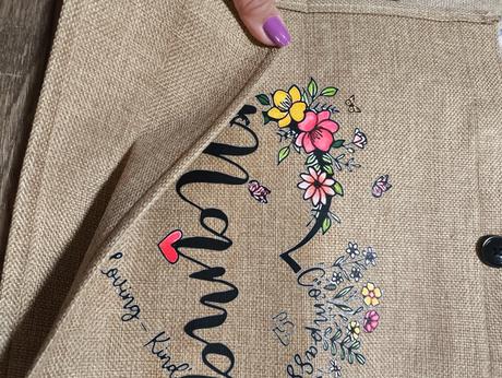 Nové vrecovinové tašky mama, 