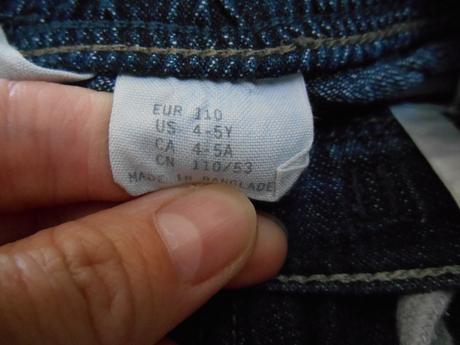 Rifle uvedená veľkosť 110,ale sú menšie 98-104, h&m,104