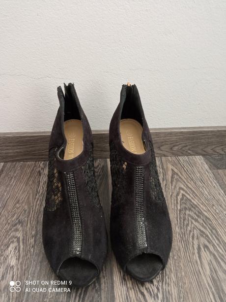 Semišová vysoké topánky, 38
