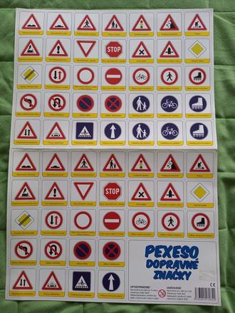 Pexeso dopravné značky, 