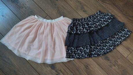 Tylová sukňa 2ks - 122/128, h&m,122