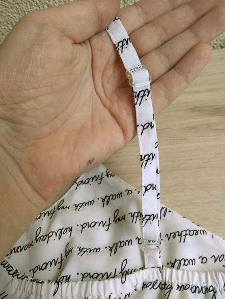 Pyžamová biela 2-dielna súprava s podtlačou viet, s