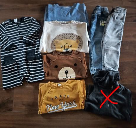 Balík vecí h&m 98,
