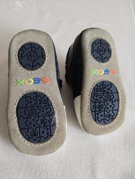 Detské kožené topánky geox č. 19, geox,19