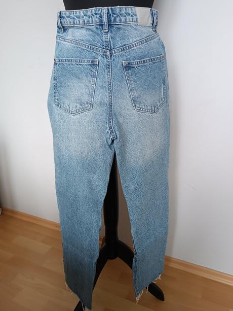 Rifle s vysokým pásom mom fit, sinsay,36