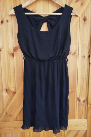 Dámske šaty s mašľou na chrbte, xs