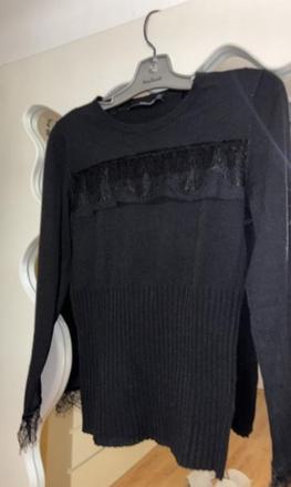 Svetrík s čipkou guess s/m, guess,s