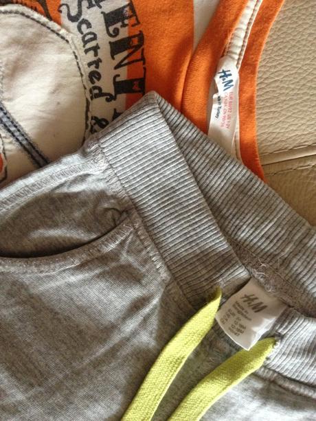 Tričko a úpletové kraťasky komplet, h&m,68