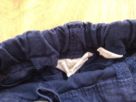 Tmavomodré ľanové nohavice, lupilu,68