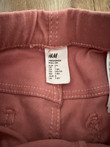 Hm slim riflove nohavice, h&m,128