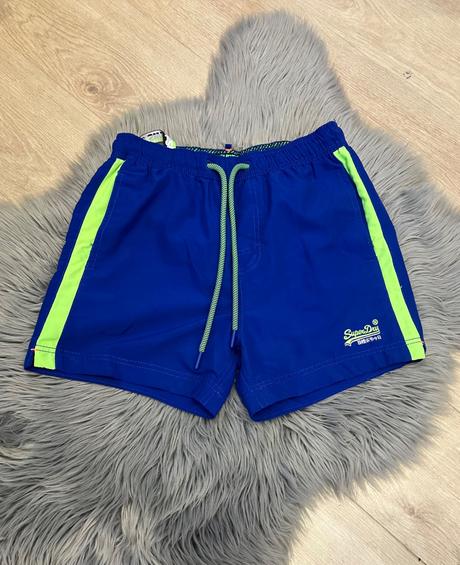 Pánske plavky superdry neónovo zeleno modré (s), superdry,s