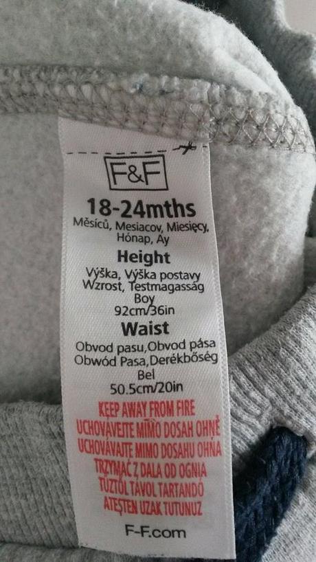 Teplaky zn f&f velk 92cm, f&f,92