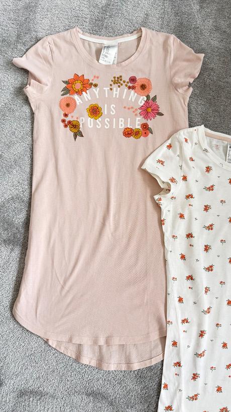 2x nočná košeľa h&m 146/152, h&m,146