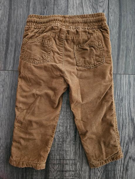 Podšité hnedé nohavice 80, pepco,80