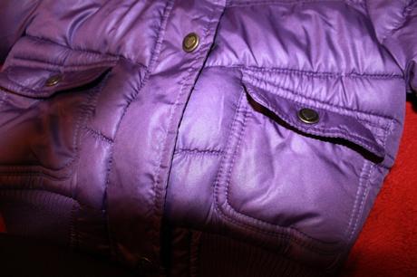 Fialova bunda s kozusinkou na kapucni, girl2girl,104