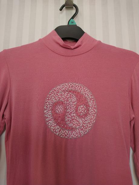 Dievčensky ružový top s motívom, encos, 146-152, 152