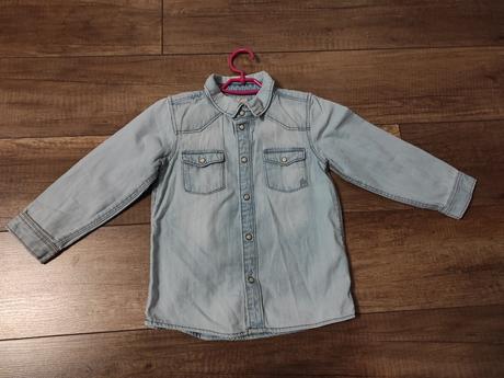 Riflová košeľa, h&m,110