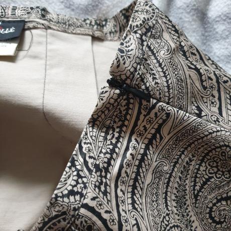 Sukňa s opaskom čierno-béžová, 38