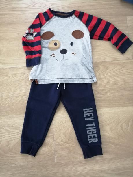 Next tričko plus nové tepláky, 98