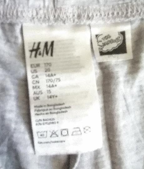 Chlapčenské letné pyžamo simpsons, veľ. 170, h&m,170
