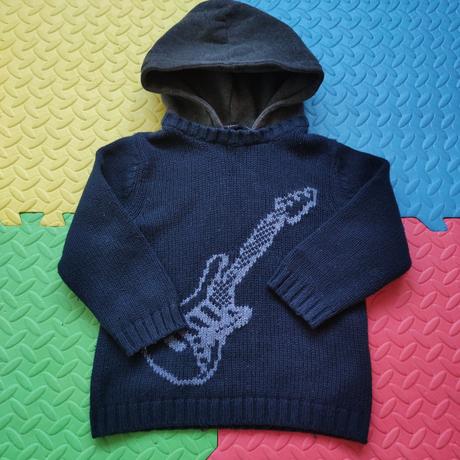 Pletený svetrík s kapucňou, gap,104