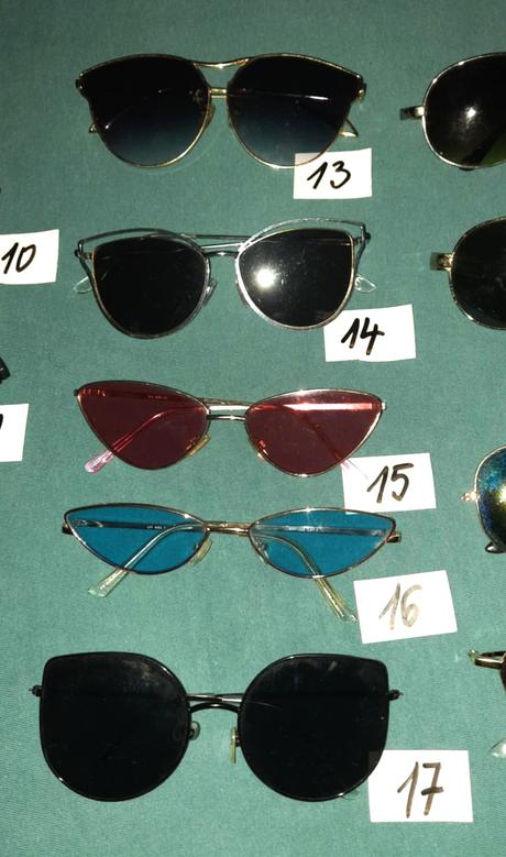 Predám  slnečné okuliare - 21ks, 