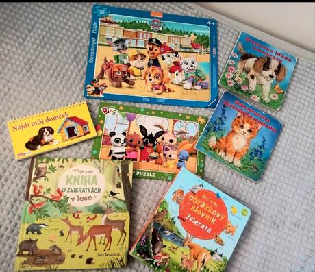 Knihy a puzzle,