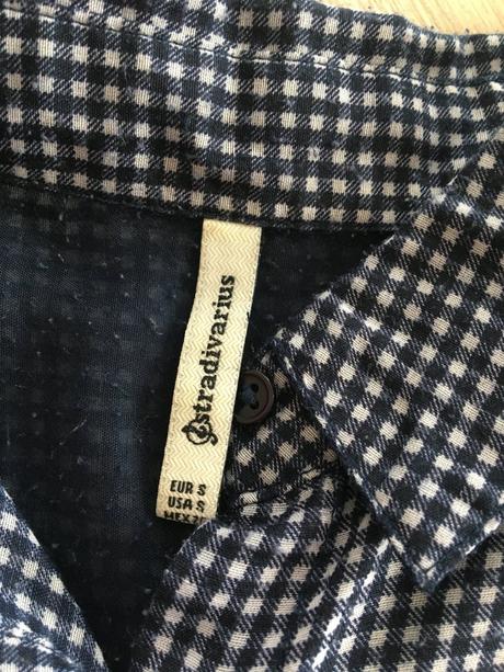 Dámska modrá košeľa, stradivarius,s