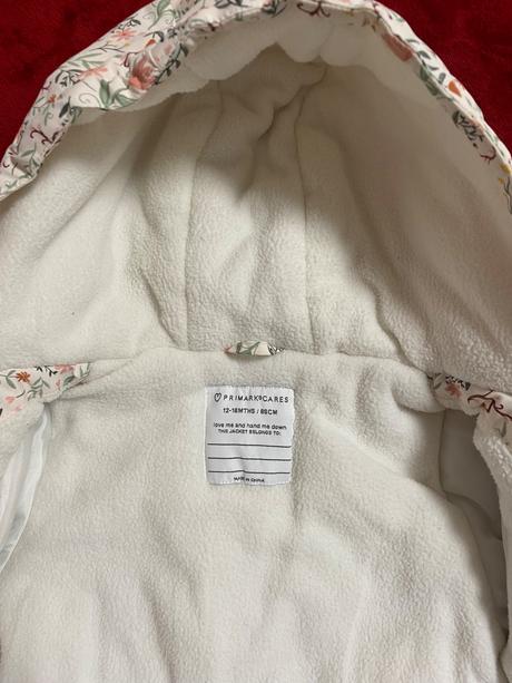 Zateplená bunda, primark,86