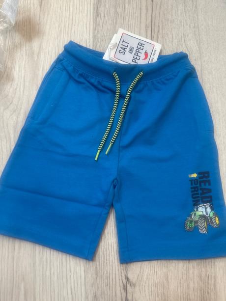 Teplakové šortky salt and pepper s traktorom, 110 / 116 / 122 / 128