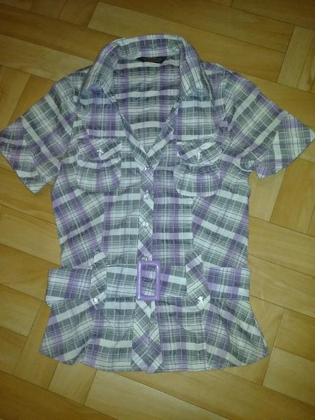 Ružová a károvaná košielka , xs