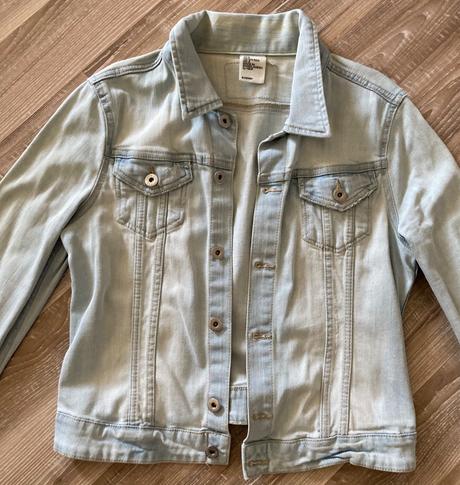 Dámska bledá riflovka, h&m,38