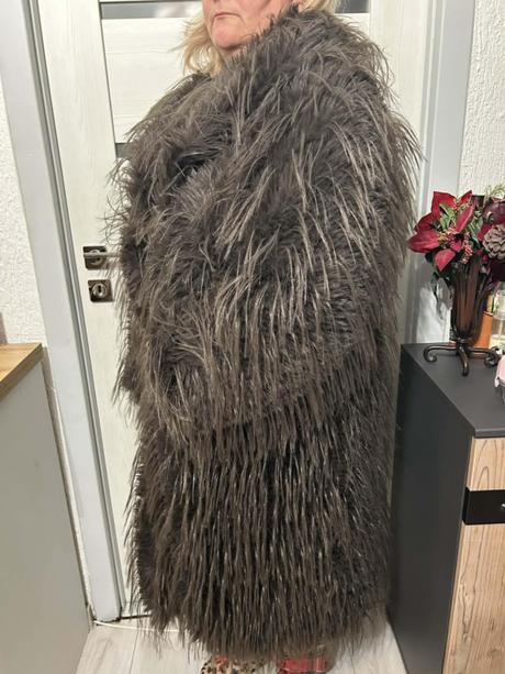 Damsky nový kožuch lama, xl
