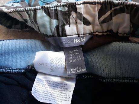 Detské kraťasy a tepláky, h&m,110