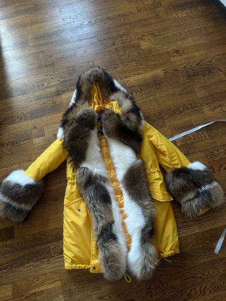 Damsky extravagantny kabat kozuch vetrovka, m