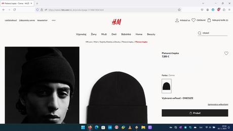 Zimné čiapky, súprava šál + čiapka, h&m