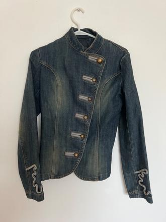 Prekrasny kabatik bunda riflova dzinsova  v histor, xs