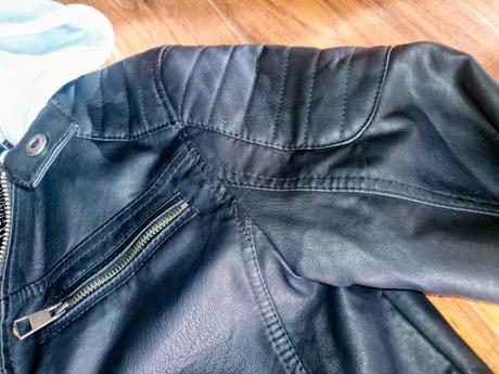 Koženková motorkárska bunda c&a, c&a,152 / 158