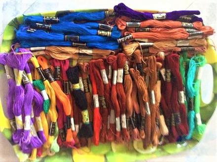 Bavlnky / moulinky na vyšívanie, 