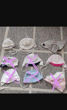 Čiapky, rôzne veľkosti, rada,74