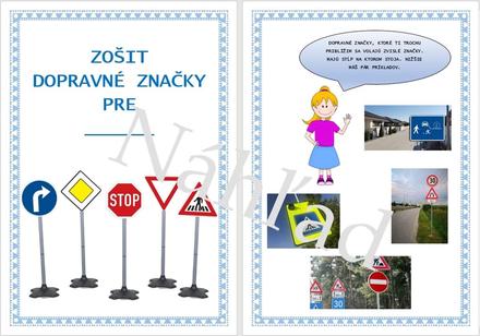 Pracovný zošit - dopravné značky, 