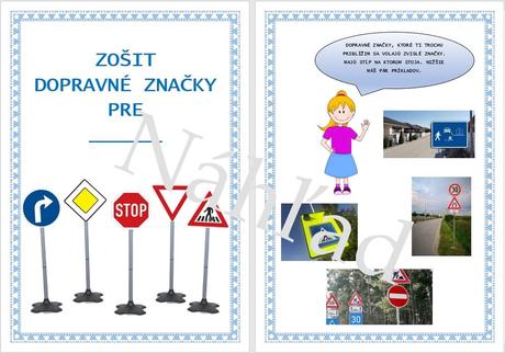 Pracovný zošit - dopravné značky, 