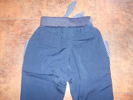 Nohavice s mašľou,cena s postovnym, 116