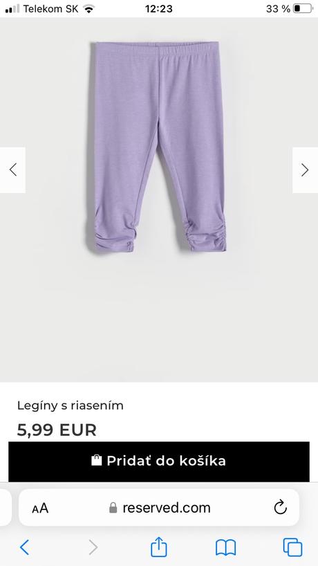 Leginy 3/4, reserved,158