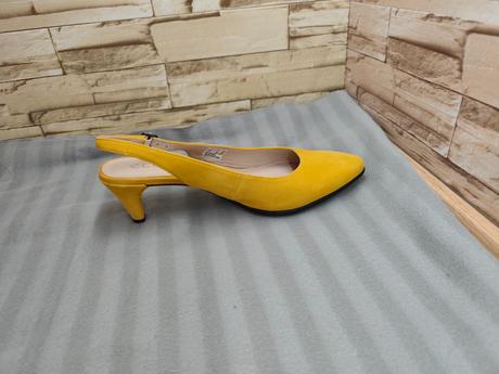 Ecco 40 - dámske kožené žlté sandále, ecco,40