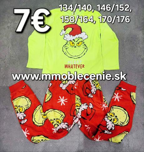 Pyžamo grinch, disney,134 - 176