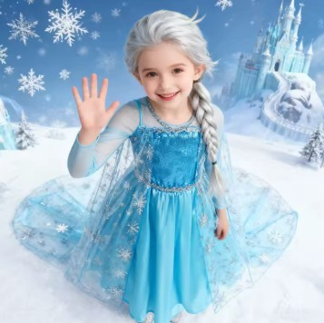 Šaty kostým princezná elza frozen rôzne veľkosti, 