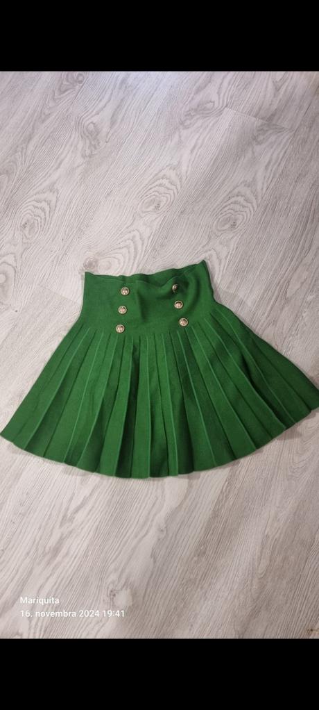 Plisovana pletena sukna s/m, m